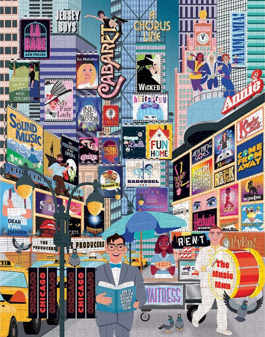 Chronicle Books Puzzle Bucket List - Die 50 besten Musicals, Puzzleteile