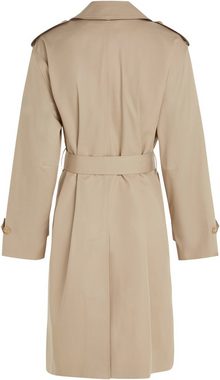 Tommy Hilfiger Trenchcoat COTTON SB BELTED COAT mit geknöpften Schulterträgern