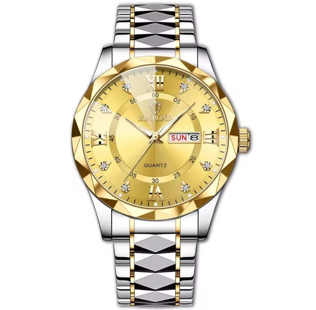 BinBond Quarzuhr Multifunktionsuhr Armbanduhr Chronograph Herrenuhr günstig online kaufen