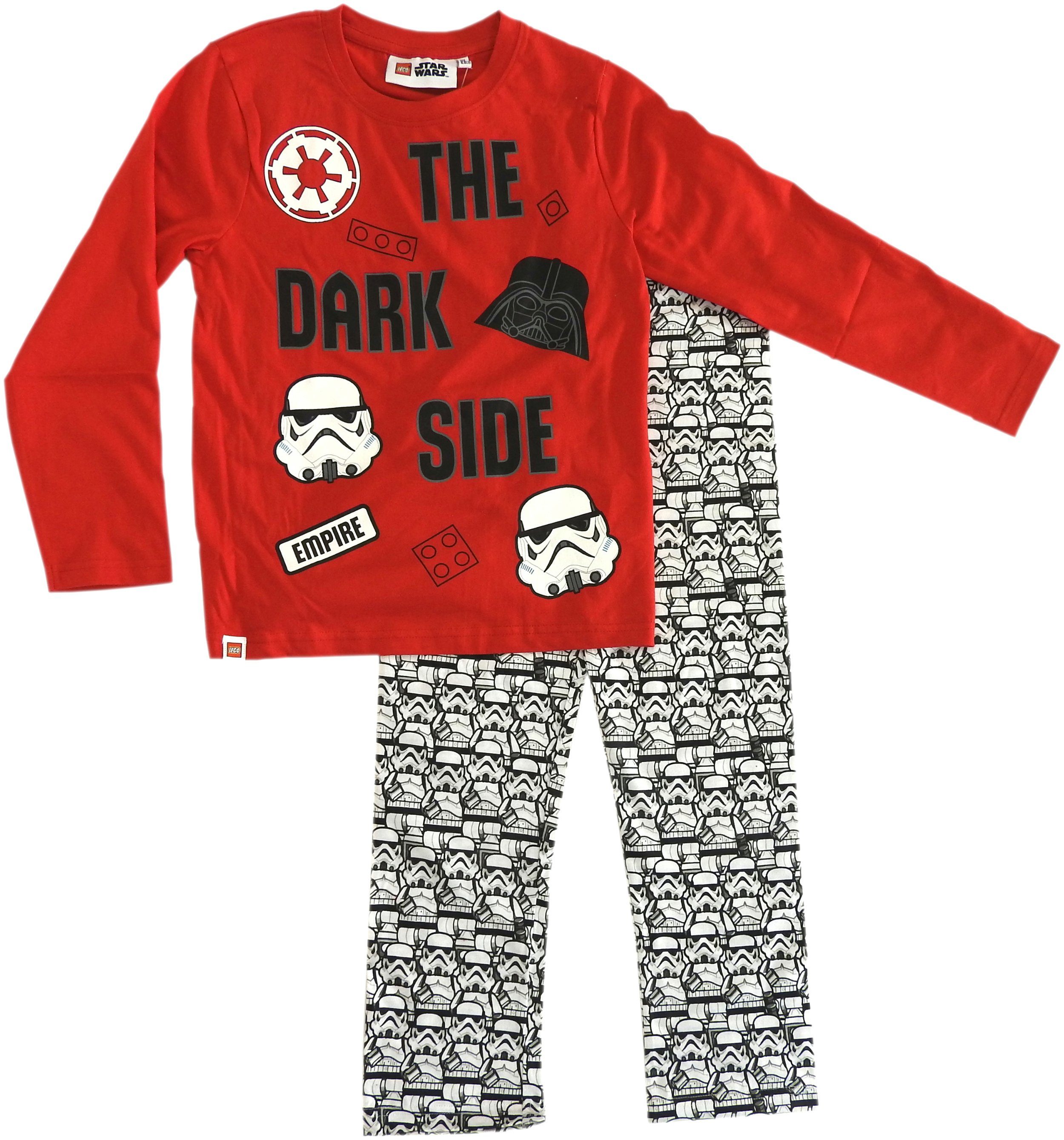 LEGO® Wear Pyjama (Set) Kinder Schlafanzug lang 2tlg Pyjama Set Stormtrooper Jungen rot | Pyjamas