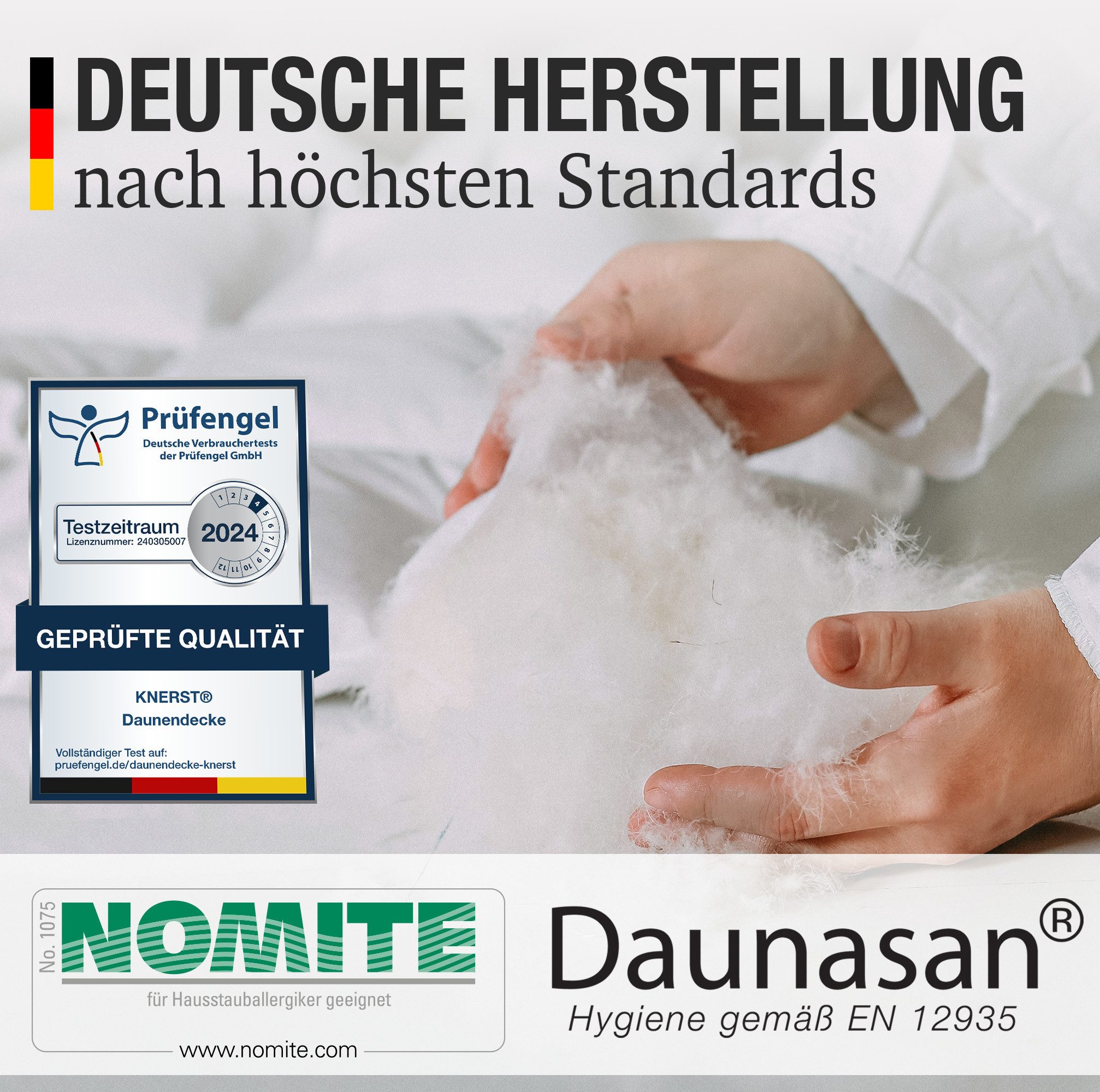 KNERST Federbettdecke Bettdecke mit weichen Daunen günstig online kaufen