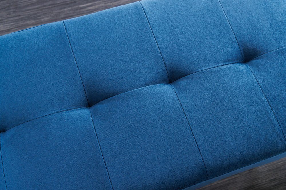 · · blau Esszimmer Samt Metall Polster Sitzbank / (Einzelartikel, schwarz Flur · 1-St), · BOUTIQUE 95cm riess-ambiente Schlafzimmer ·