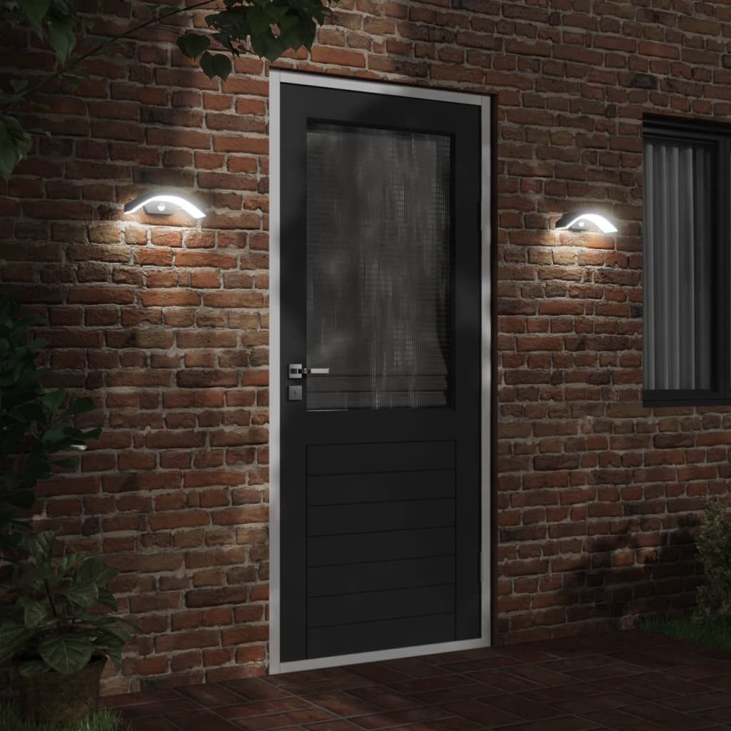 vidaXL Außen-Wandleuchte LED-Außenwandleuchten mit Sensor 2 günstig online kaufen