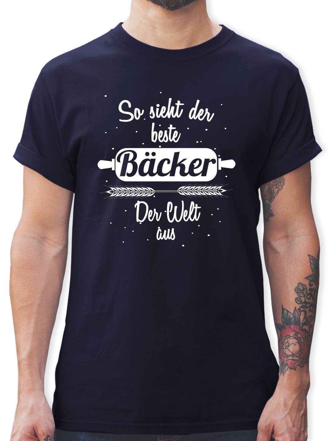 Shirtracer TShirt »So sieht der beste Bäcker der Welt aus Sonstige