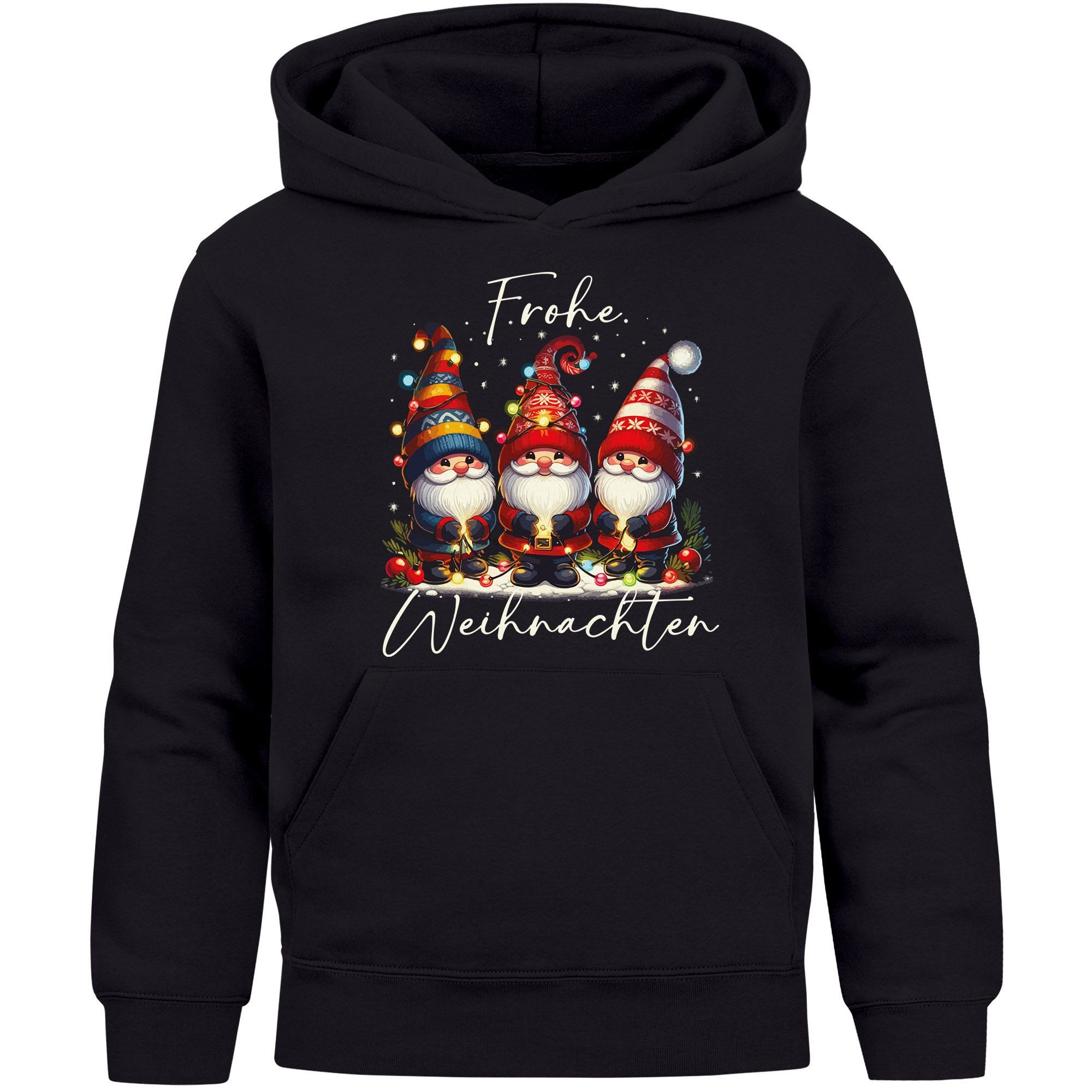 Hoodie Kinder Hoodie Weihnachtspullover Jungen Mädchen Wichtel Zwerge