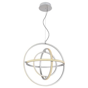 etc-shop LED Pendelleuchte, LED-Leuchtmittel fest verbaut, Kaltweiß, Warmweiß, Neutralweiß, Tageslichtweiß, LED Decken Pendel Hänge Lampe Fernbedienung Leuchte Kugel 58cm CCT