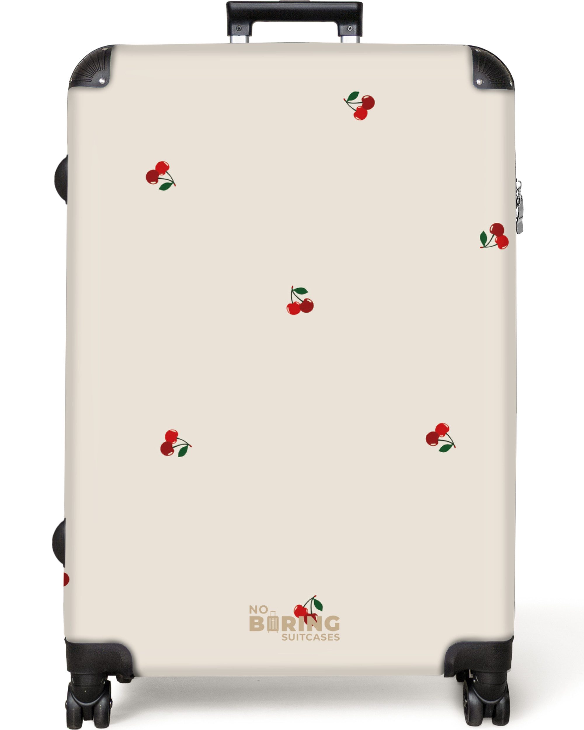 NoBoringSuitcases.com© Hartschalen-Trolley Beigefarbener Hintergrund mit Mu günstig online kaufen