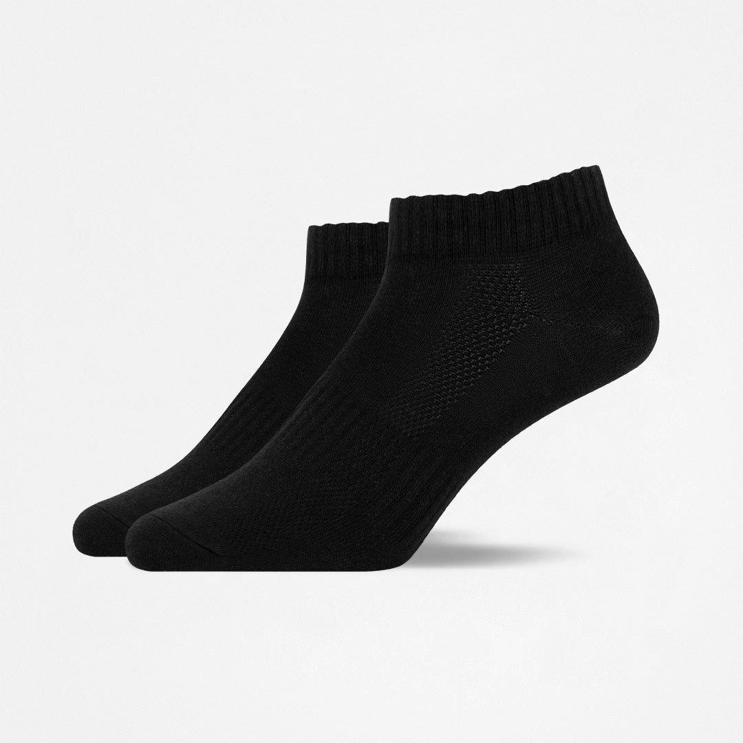SNOCKS Socken Quarter Socks 2er Set schwarz