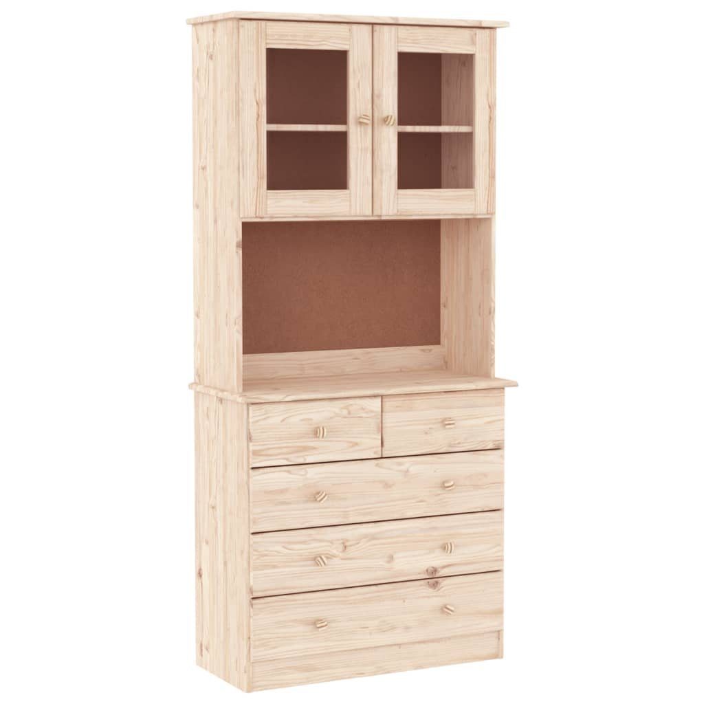Highboard Highboard ALTA 77x35x165 cm Massivholz Kiefer