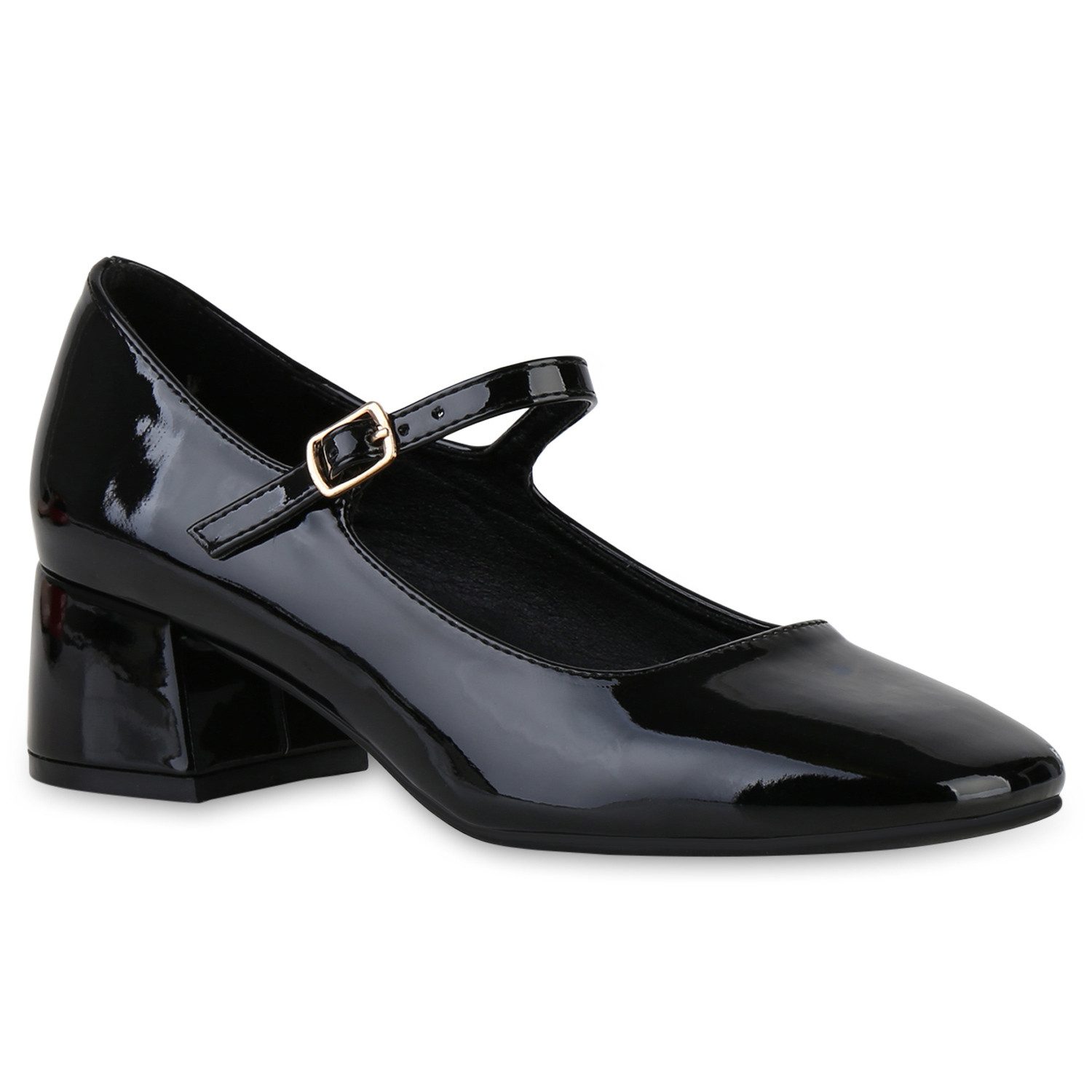 VAN HILL 841479 Mary-Jane-Schuhe Damen Mary Janes Туфли Klassische Lack Eckige