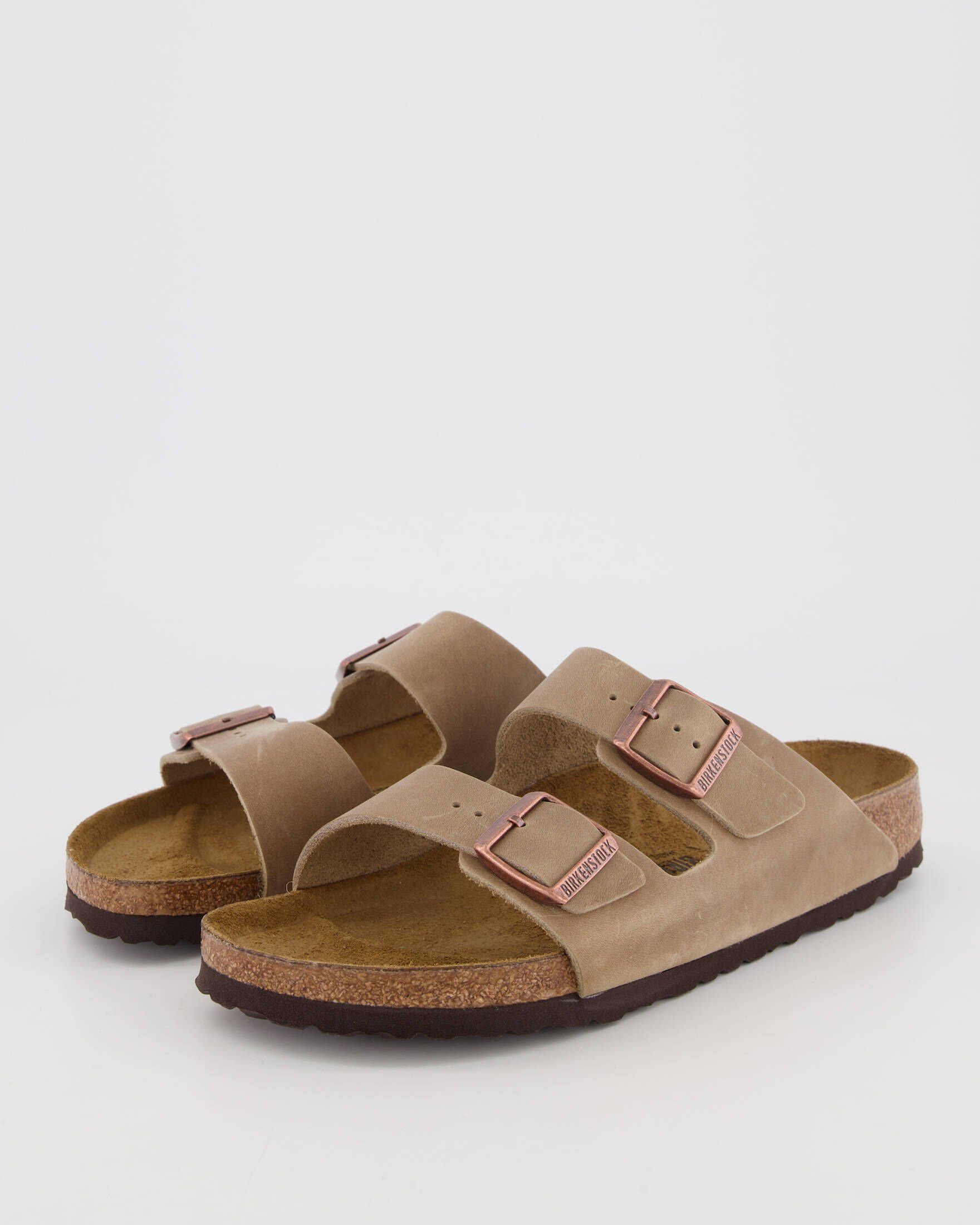 CARE Braun Birkenstock NATURAL (Tabacco Sandale (02101380) BIRKENSTOCK Herren Brown) ARIZONA Pantoletten NU SKIN