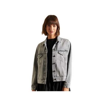 Superdry Strickjacke uni passform textil (1-tlg)