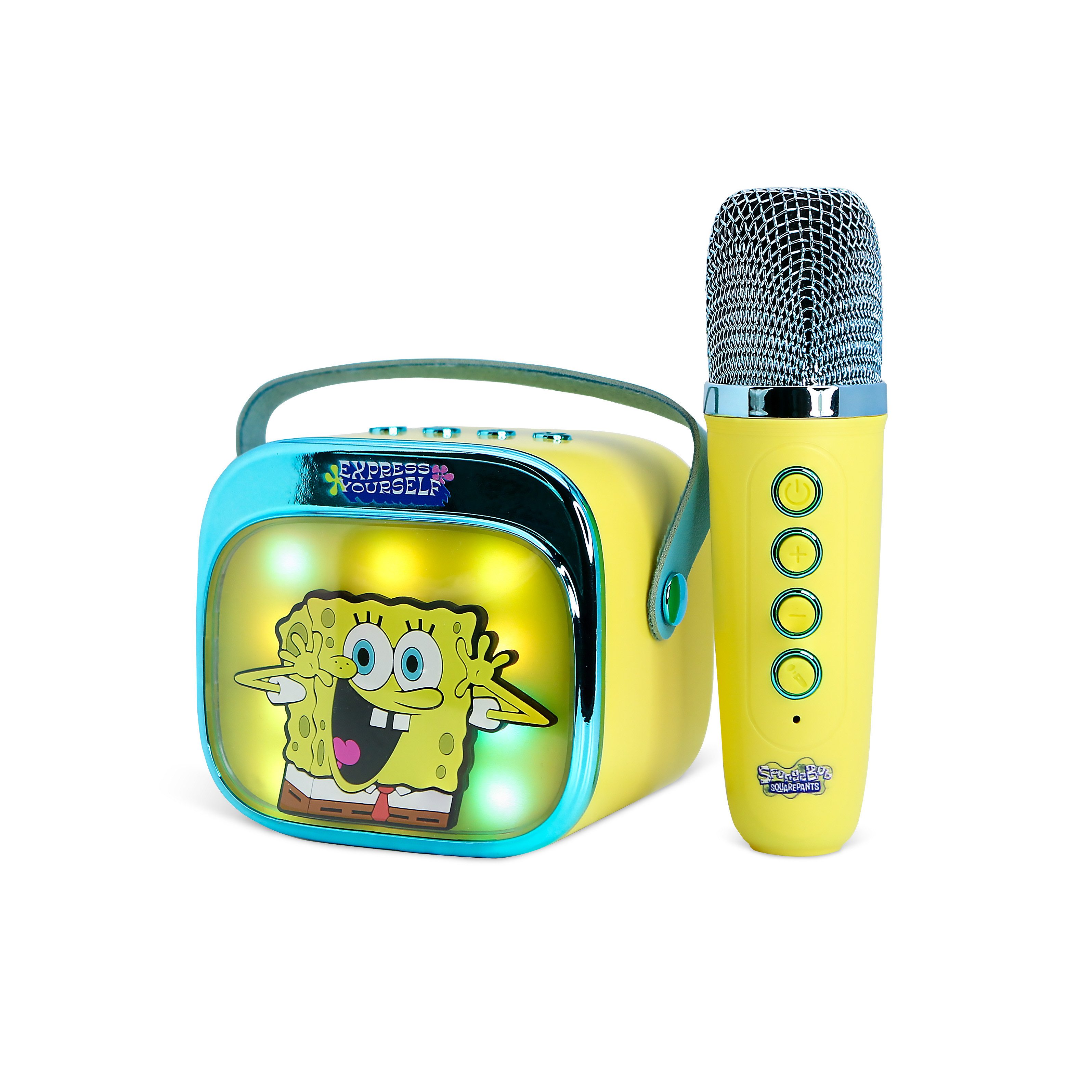 OTL Spongebob Schwammkopf PopSing Karaoke-Maschine mit Mikrofon Karaoke-Maschine 2.0 (5 W, kindgerecht) – Bild 4 von 5