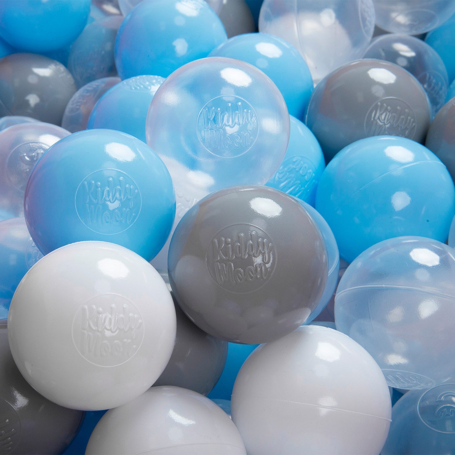 KiddyMoon Bällebad-Bälle ZK6 (Baby Plastikbälle Spielbälle), Made in Europe