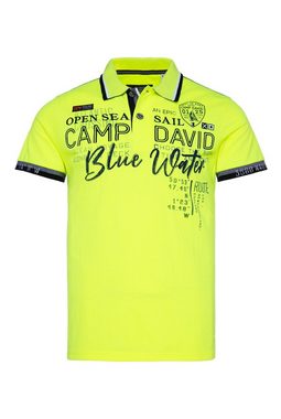 CAMP DAVID Poloshirt mit Ärmelbündchen