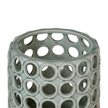 Bigbuy Dekovase Vase 14,5 x 14,5 x 21 cm aus Keramik grün