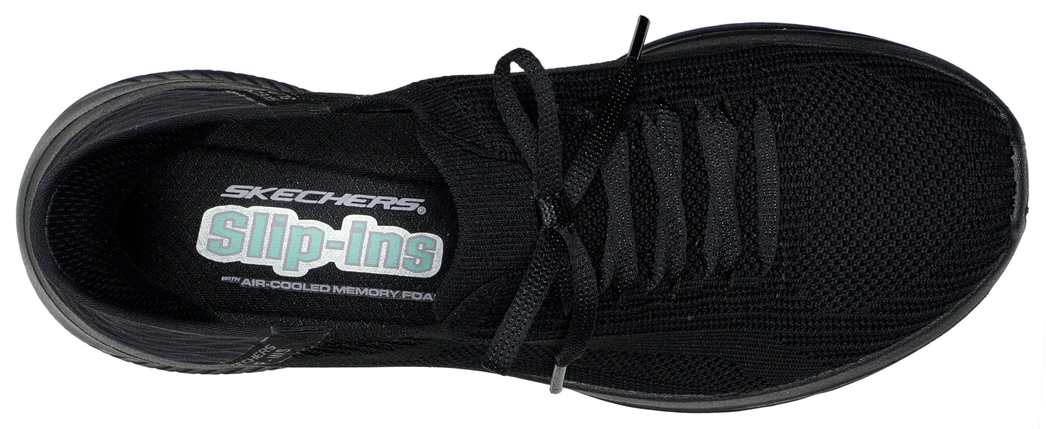 FLEX schwarz mit Ins-Funktion für Slip Sneaker 3.0 Slip-On leichten Einschlupf Skechers ULTRA
