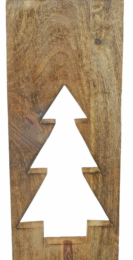 RIFFELMACHER & WEINBERGER Adventsleuchter XL Baumsäule mit Kerzenhalter - Natur 100x37cm