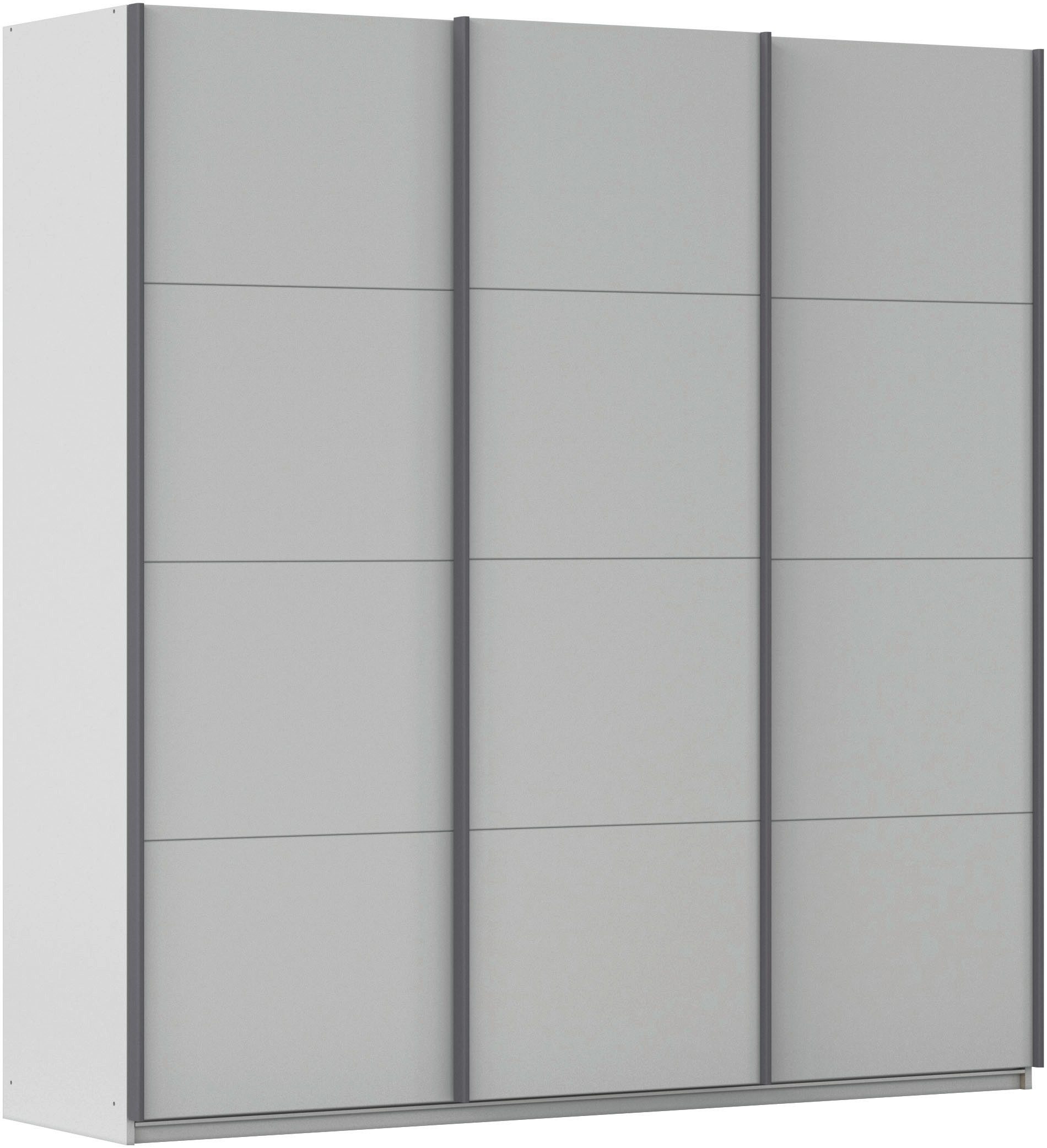 OTTO home Schwebetürenschrank Kleiderschrank Schrank Garderobe AGORDO mit Dekor- oder Hochglanzfront (Breiten 203/271/315/360 cm in drei Griff-Farben - NEU: Farbe SCHWARZ) durchdachte Innenausstattung, in 4 Breiten und 2 Höhen MADE IN GERMANY