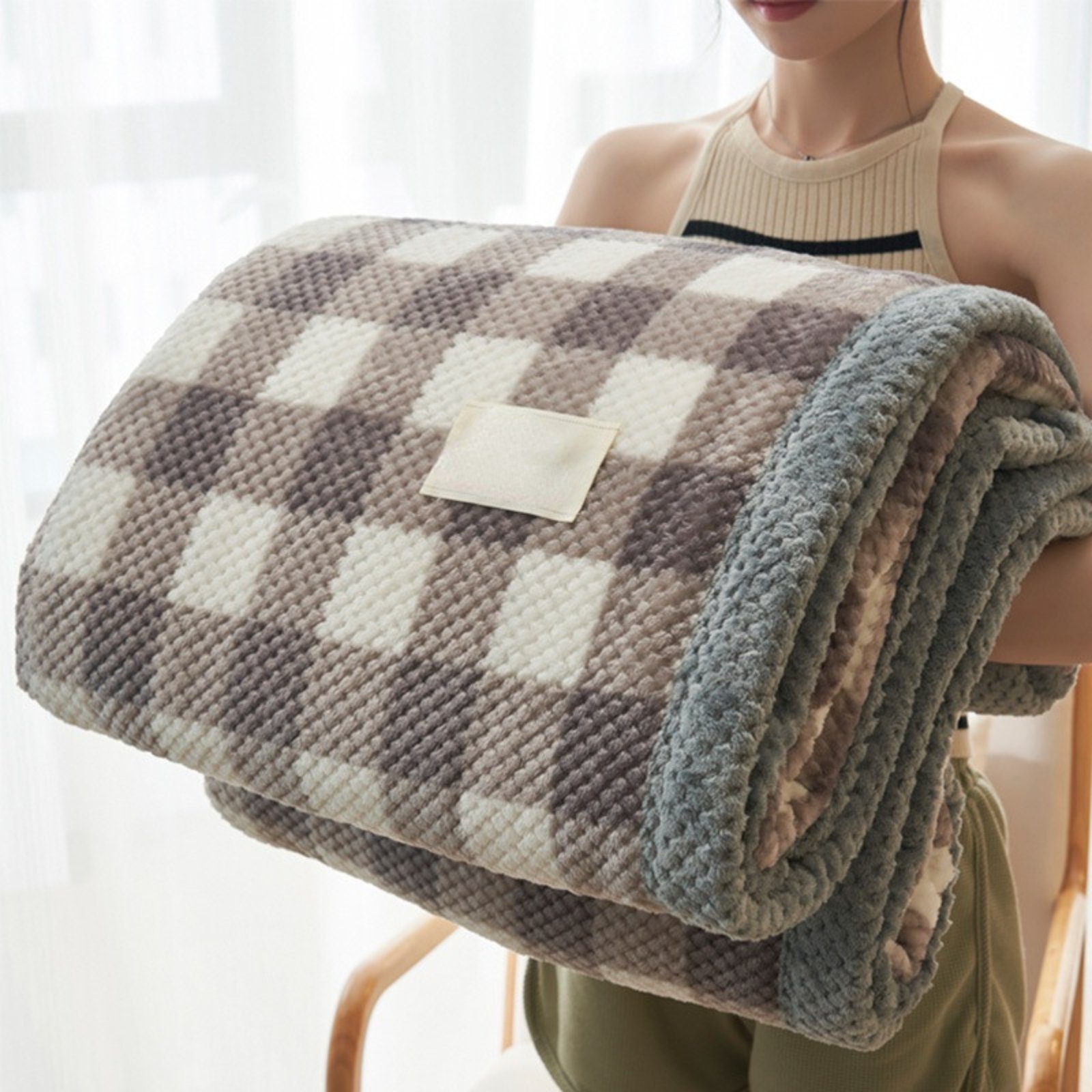 BYSURE Tagesdecke, Coral-Fleece, Warm Sofadecke, Kuscheldecke, günstig online kaufen