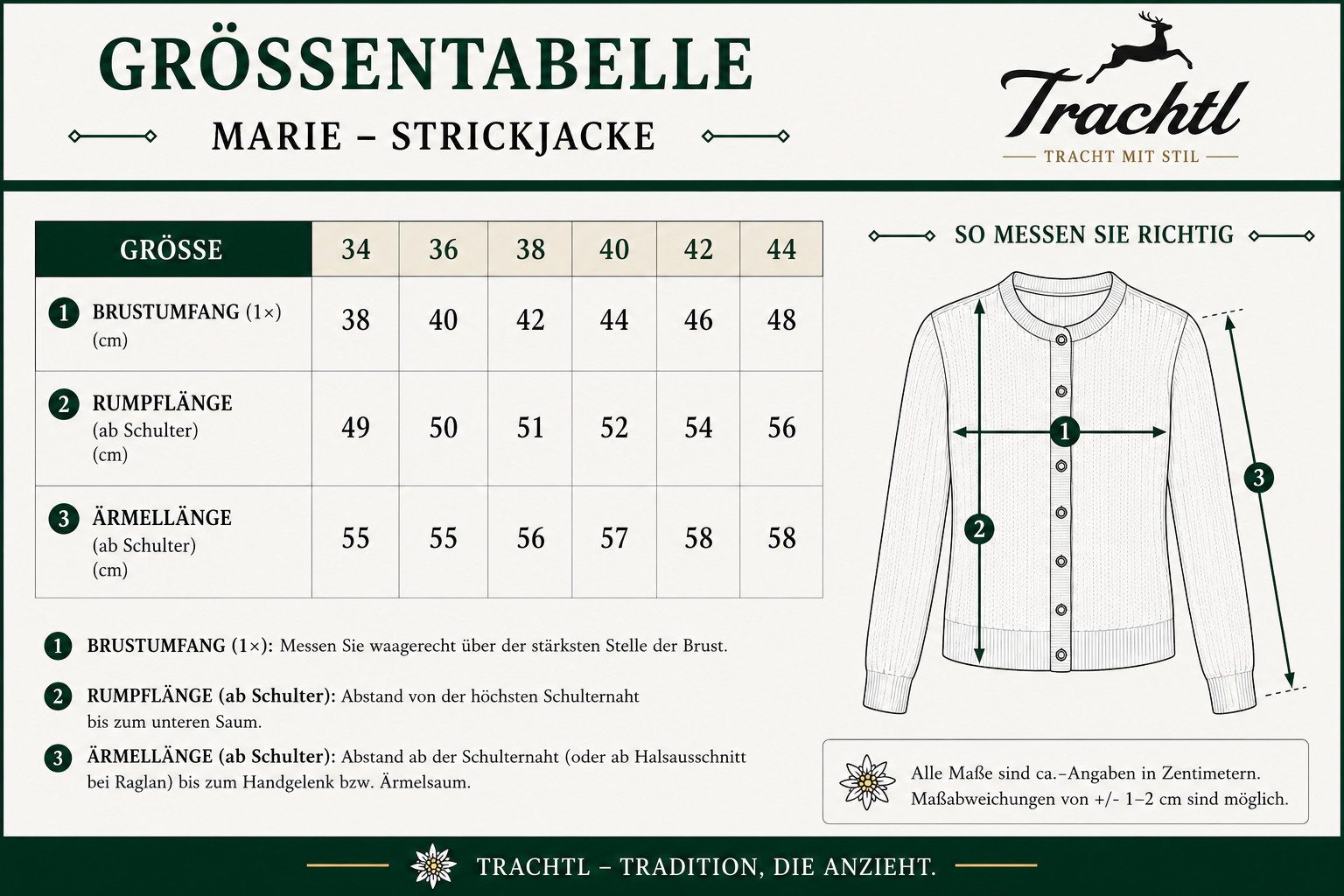 Trachtl Trachtenjacke TRACHTENJACKE IN PFIRSICH MARIE 40 – Bild 4 von 4