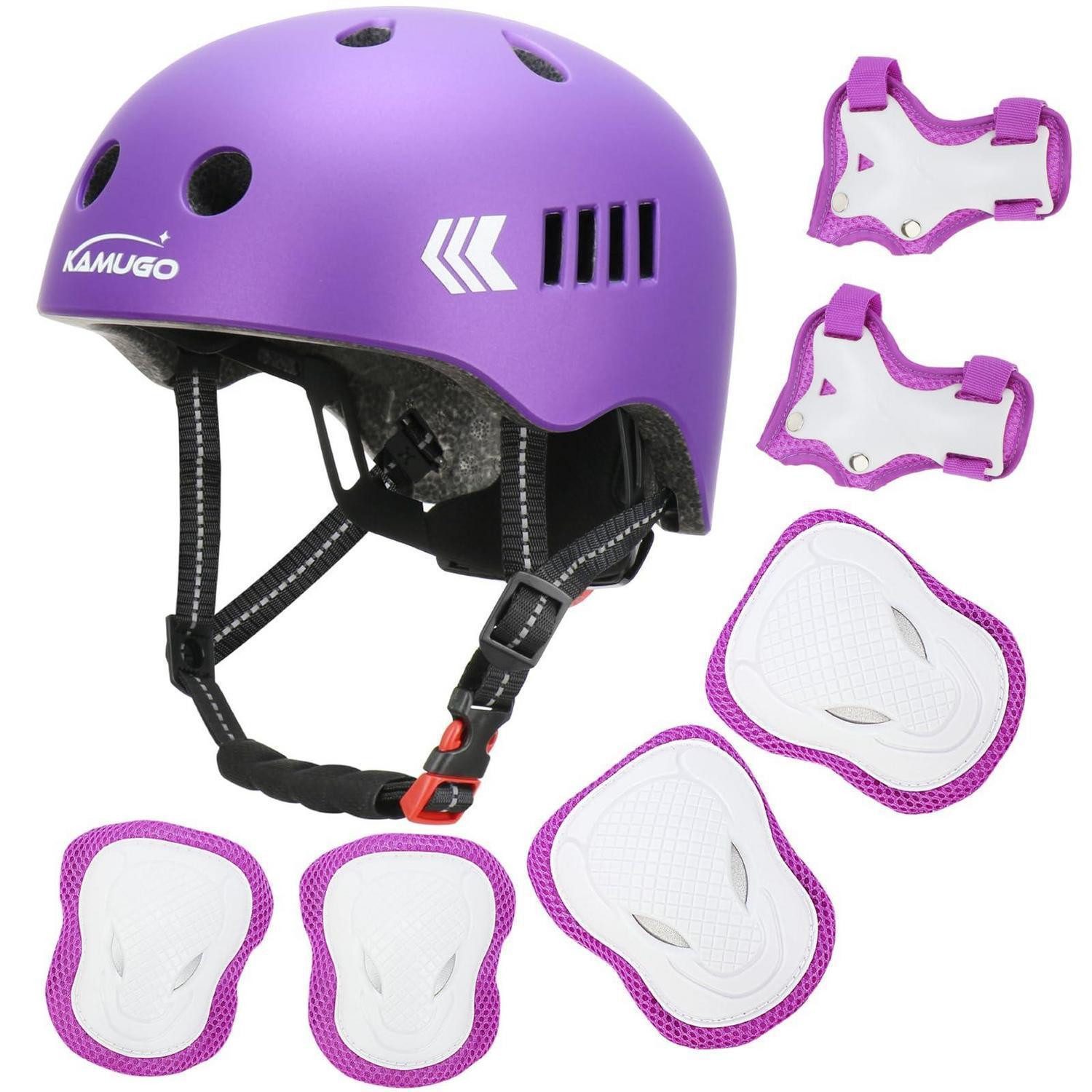 LuxusKollektion Kinderhelm Kinderhelm m. Schutzausrüstung Violett