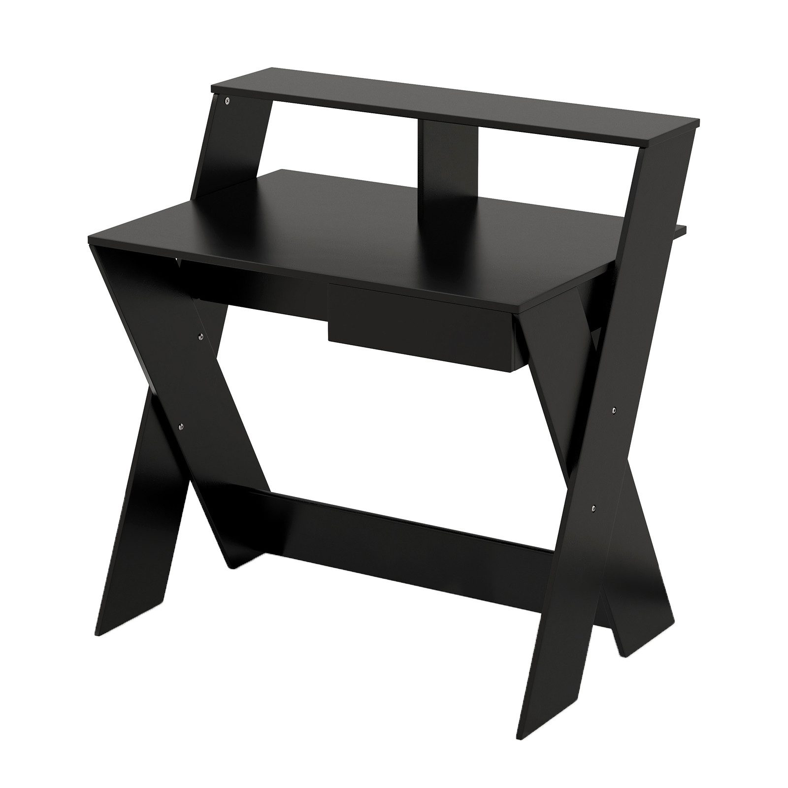 COSTWAY Computertisch, mit Schublade & Monitorerhöhung, Holz, 90x61x94cm günstig online kaufen