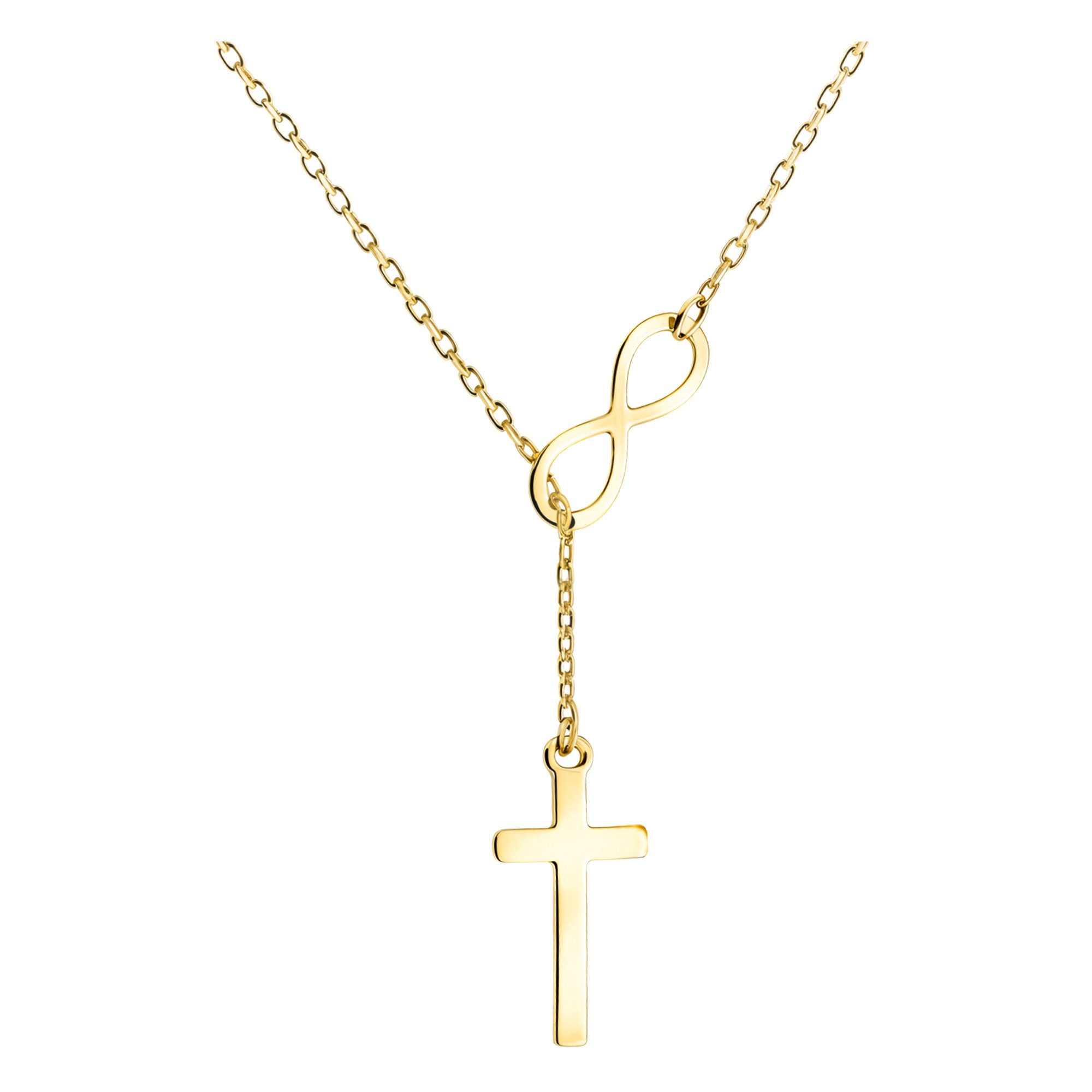 Sofia Milani Kette mit Anhänger Kreuz, 925 Silber Damen Schmuck - N0767