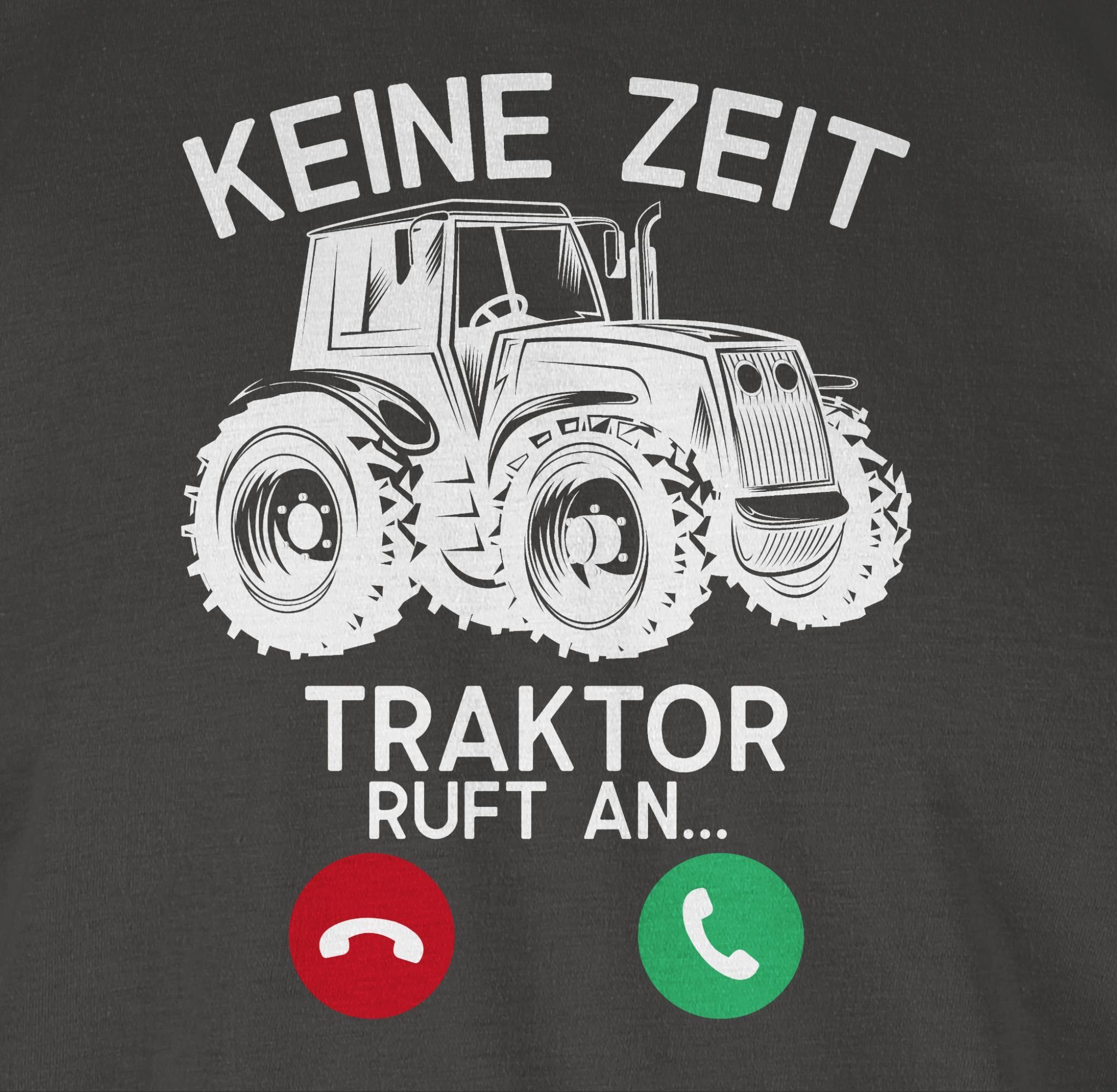 Dunkelgrau T-Shirt an Keine ruft weiß - 3 Fahrzeuge Traktor - Shirtracer Zeit