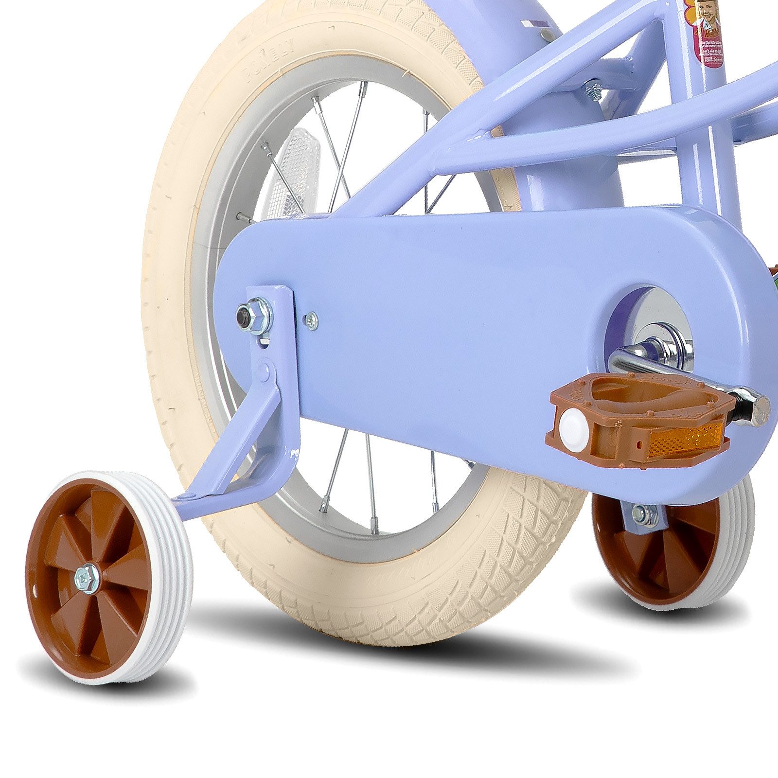 JOYSTAR Kinderfahrrad 12/14/16/18/20 Kinderfahrrad für 2-13 Jahre alte Mädchen, 12" 14" 16" Zoll mit Stützrädern & Korb, Kotflügel 20 Zoll mit Ständer