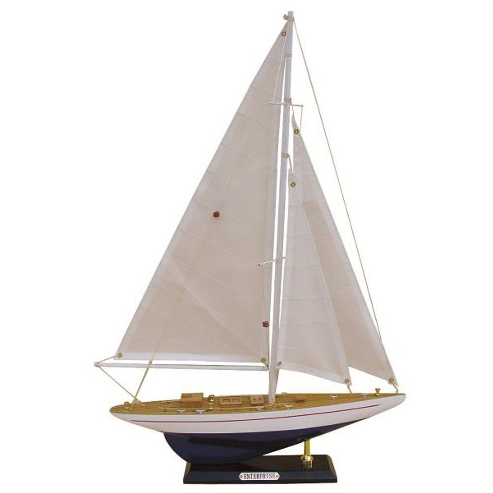 Linoows Dekoobjekt Segelyacht "Enterprise" Rennsegler J-Yacht, Regatta Segler, detailgetreue Modelle