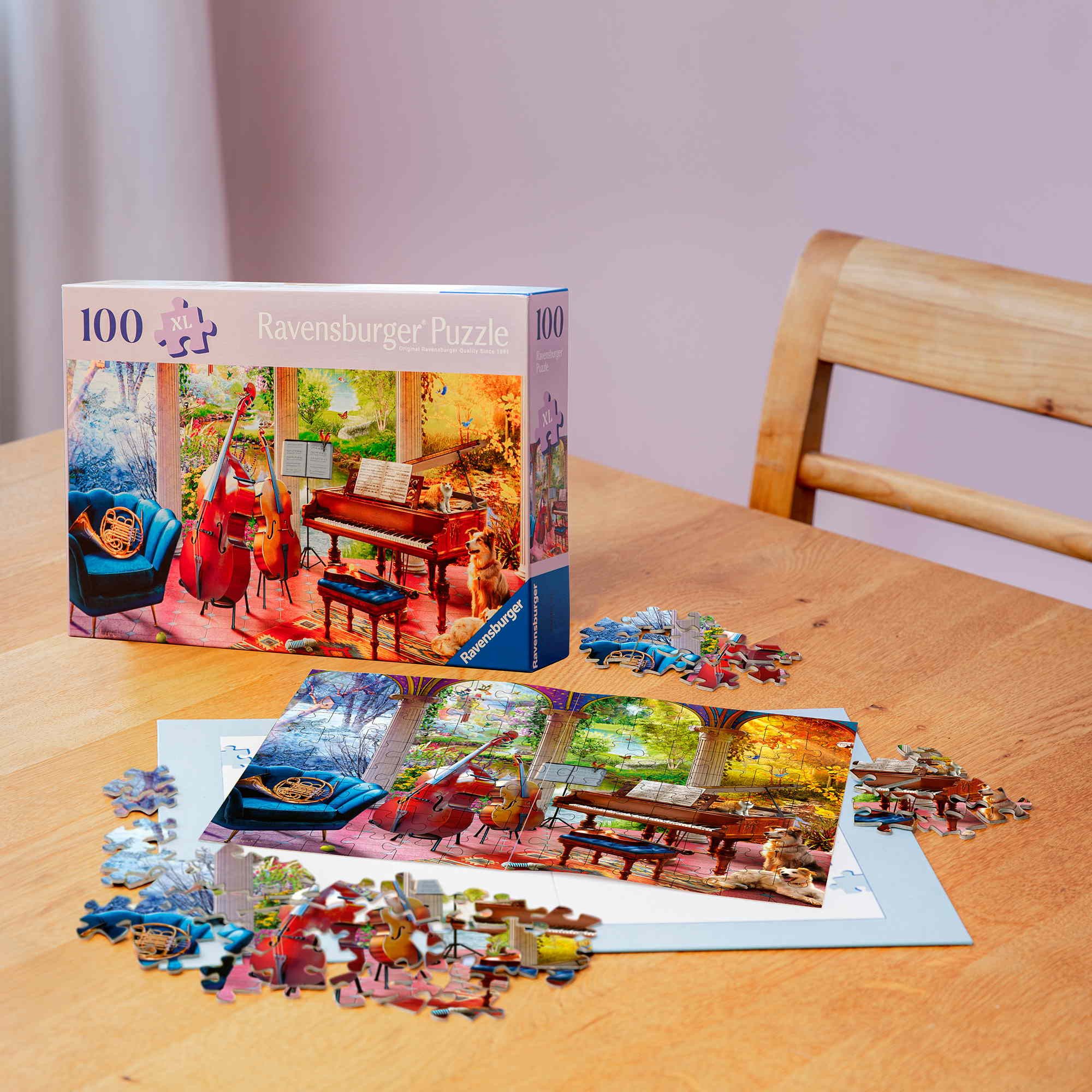 Ravensburger Puzzle 100 Teile Puzzle Feel & Well Musikalische Jahreszeiten 12001366, Puzzleteile