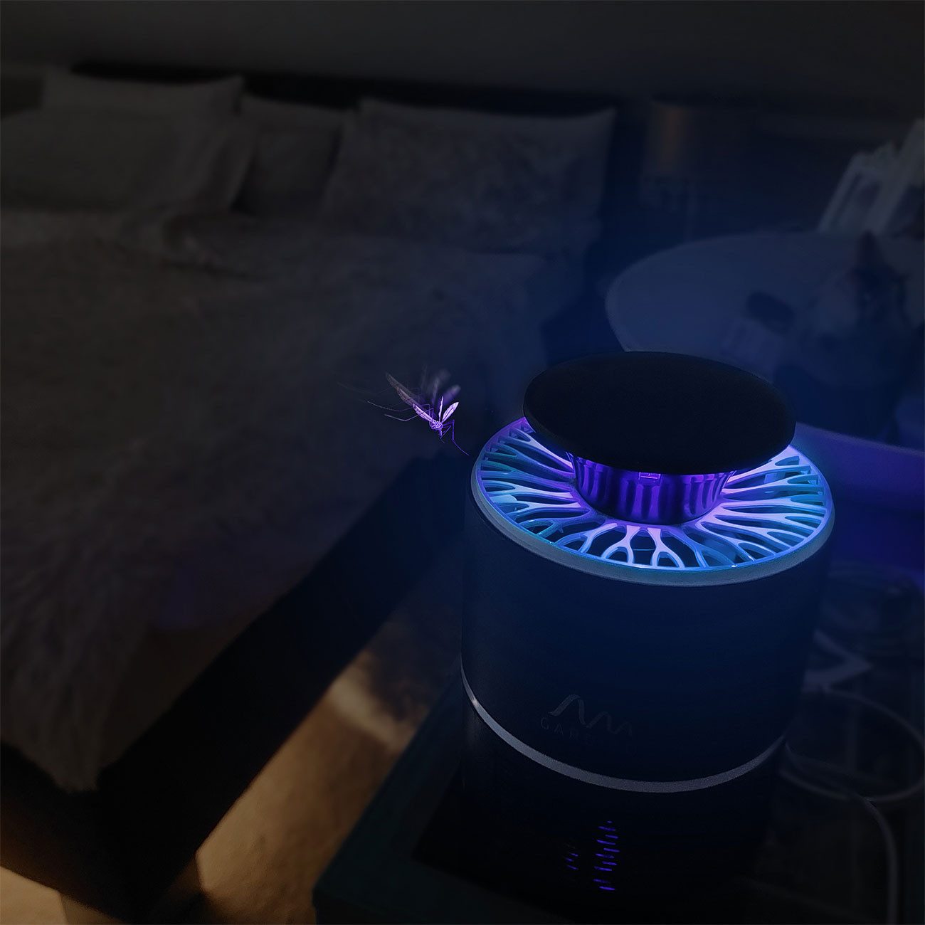 Gardigo Insektenfalle Insektenfalle mit UV-Licht & Luftsauger USB Mückenfänger H19 x Ø13cm, mit 360° Luftsauger für Räume bis 25 m² via USB – Bild 5 von 5