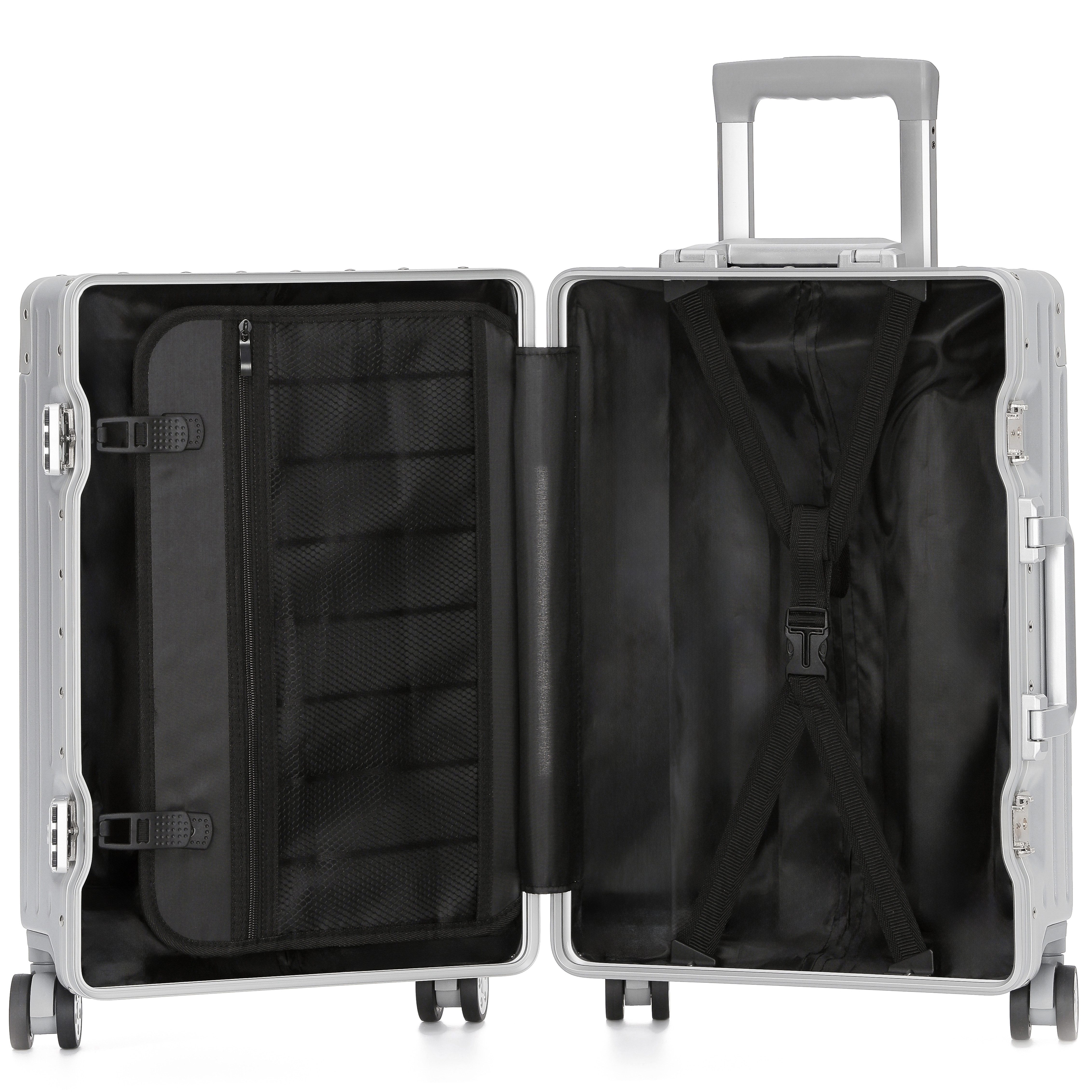 KOFA Handgepäckkoffer ZURICH, 55cm Alu-Rahmen & Polycarbonat-Hartschale, 4 Rollen, TSA Schloss – Bild 4 von 5