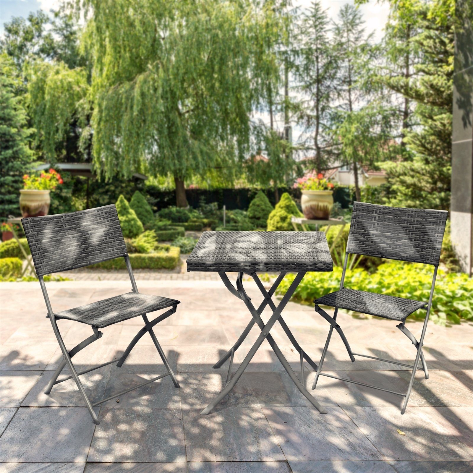 HTI-Living Sitzgruppe Tischgruppe Siggi, (Set, 3-tlg., 1 Tisch, 2 Stühle), günstig online kaufen