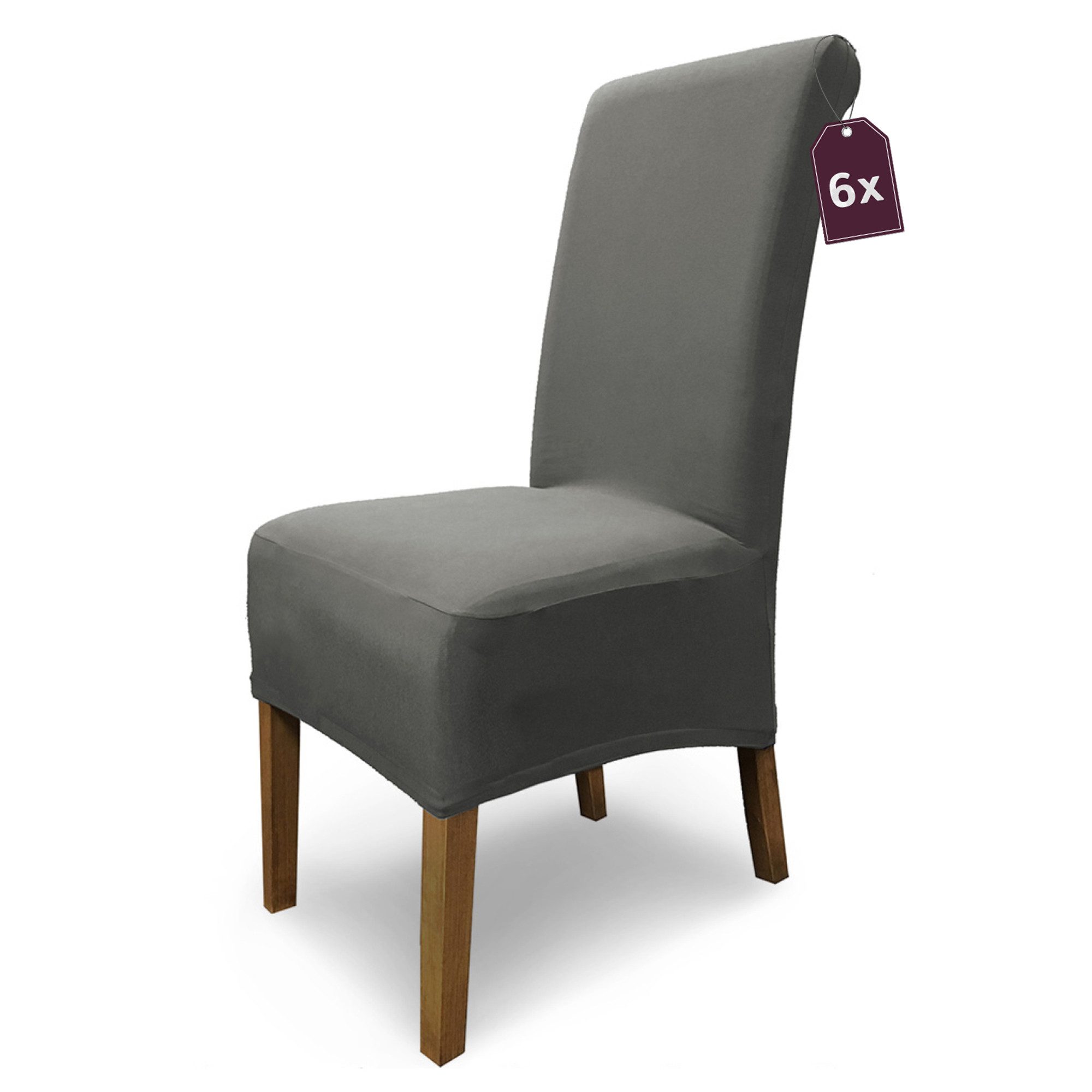 sh SCHEFFLER-HOME LIVE HOMESTYLE Stuhlhusse Moderner Stuhlbezug "Emma" aus elastischer Baumwolle, abnehmbarer & waschbarer Spannbezug für Stühle