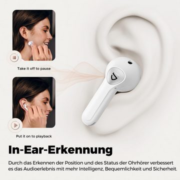 Soundpeats mit 6-Mic und AptX-Voice In-Ear-Kopfhörer (Hybrid Noise Cancelling passt sich an Umgebungsgeräusche an und bietet klare Audioqualität, ideal für unterwegs oder in lauten Umgebungen., für kristallklaren Klang und dynamische Lautsprecher)