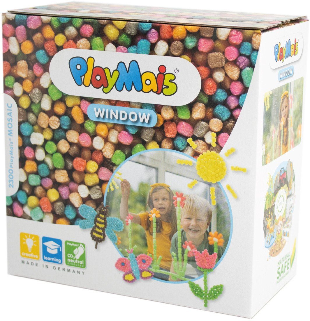 PlayMais Kreativset Bastel Kreativität MOSAIC WINDOW Spring/Summer ab 3 Jahren 160818