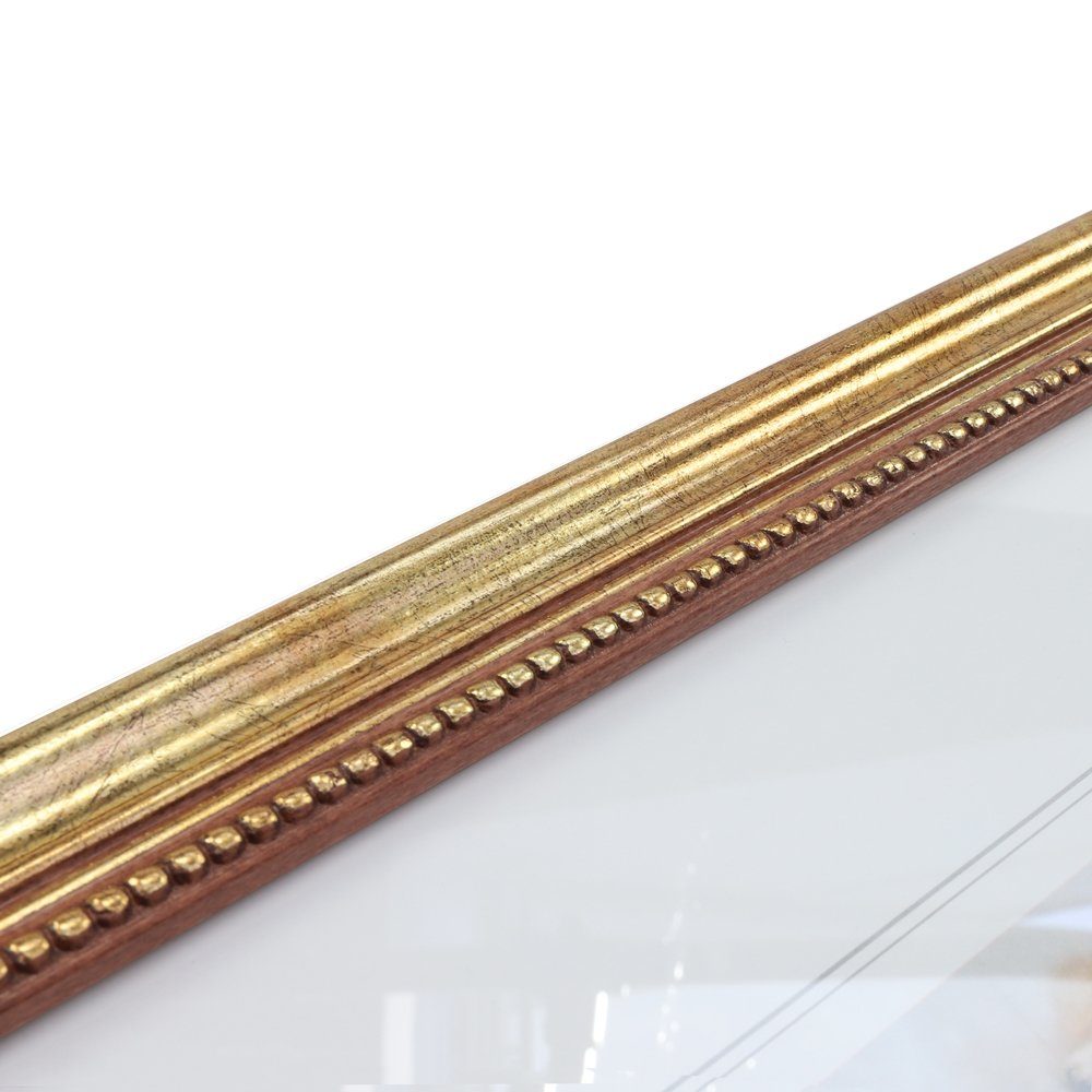 Stil Massivholz WANDStyle Bilderrahmen Gold, Antik H450, aus im