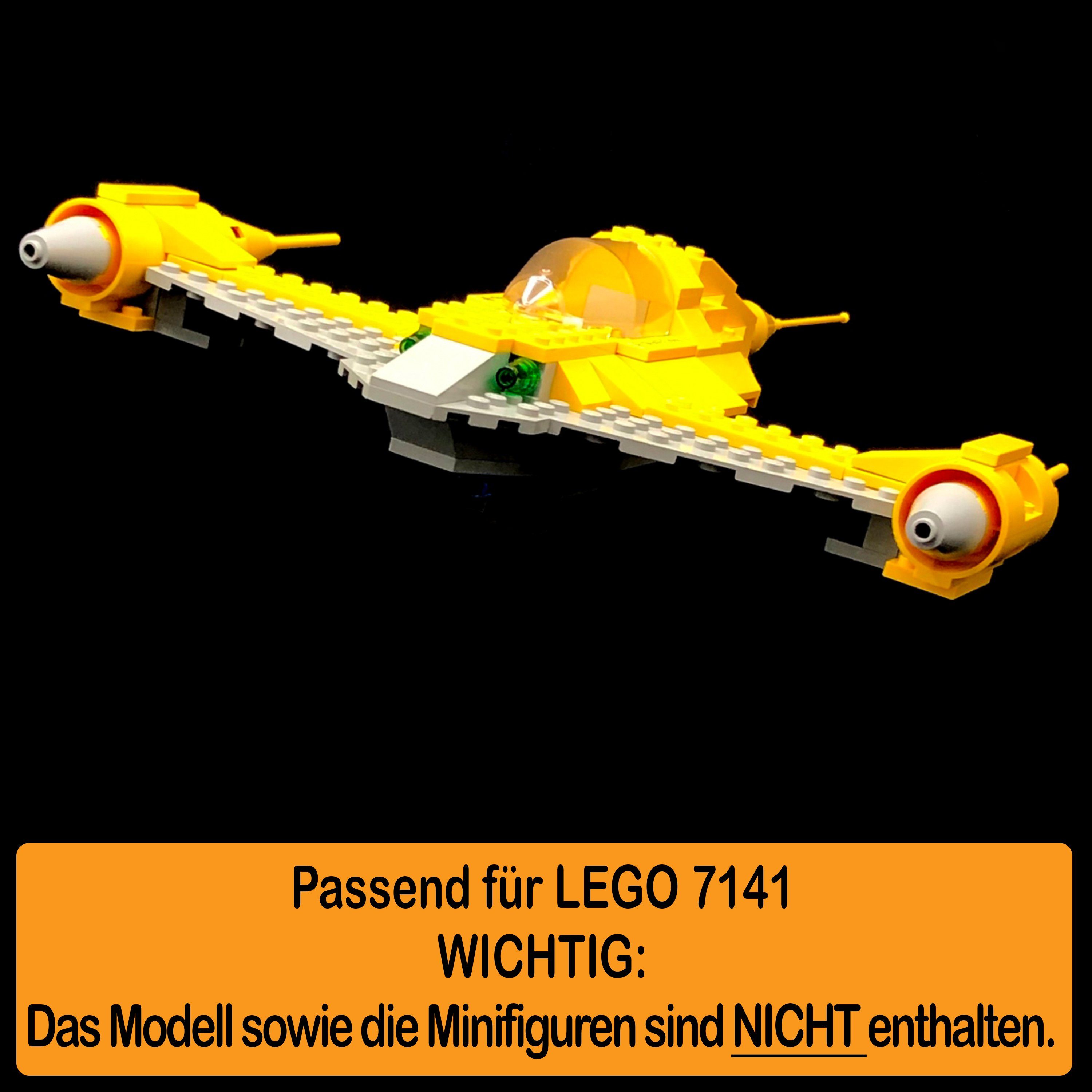 zusammenbauen), Made Winkel 100% und Standfuß in Positionen AREA17 Stand (verschiedene zum Naboo Acryl 7141 selbst einstellbar, Germany Display Fighter für LEGO