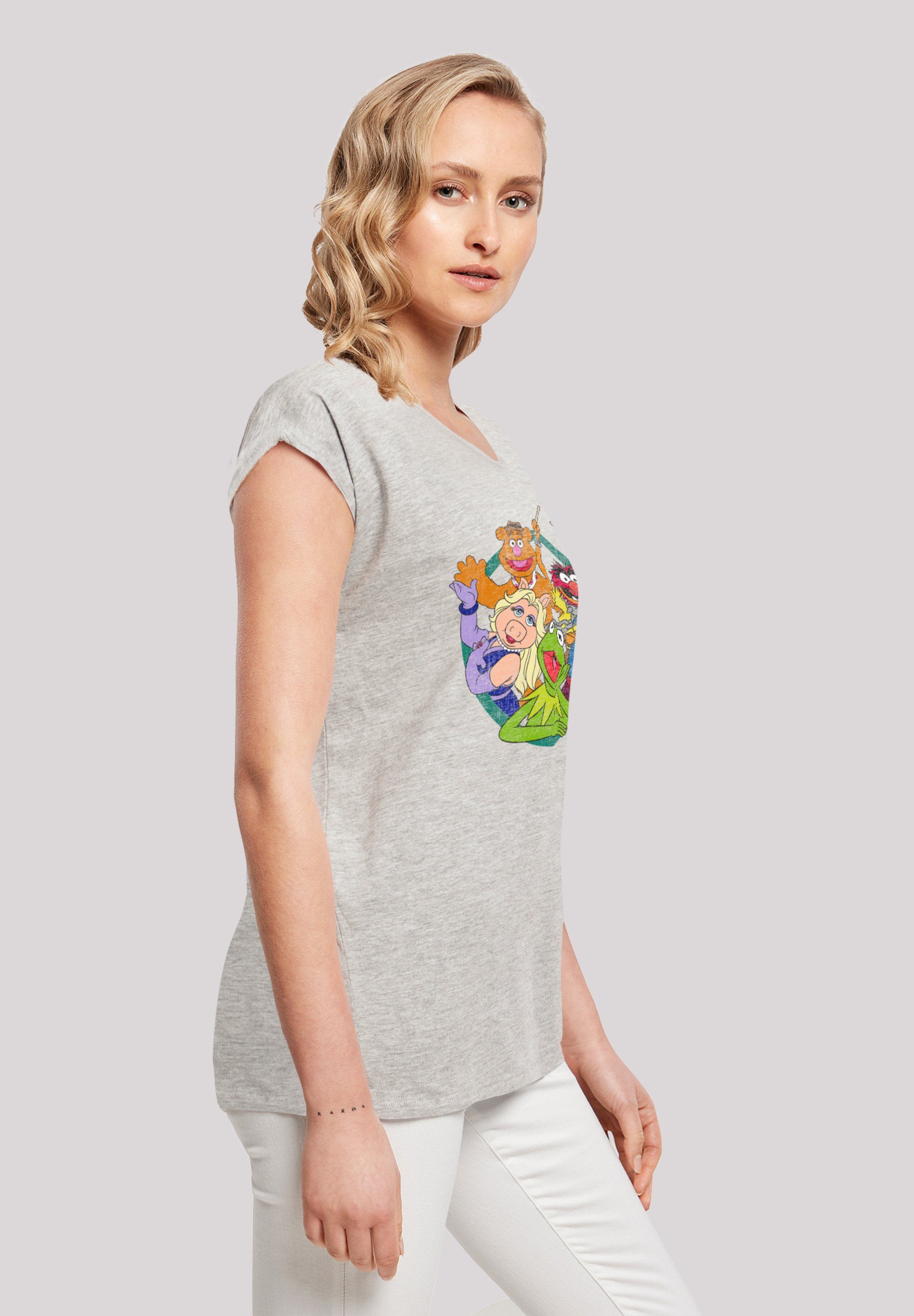 Disney grey Group Print F4NT4STIC heather Muppets Die Circle T-Shirt