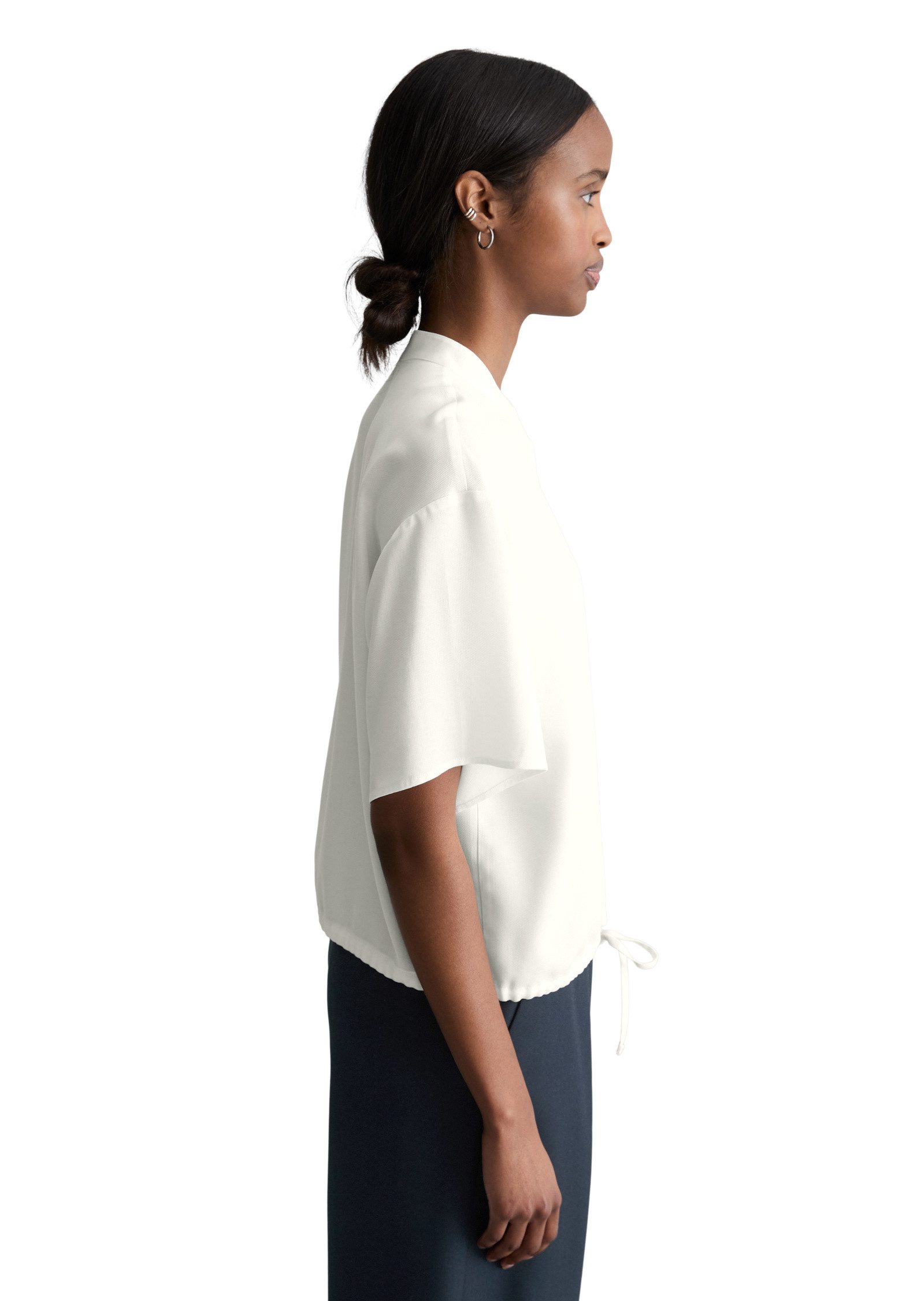 Marc O'Polo DENIM Kurzarmbluse aus TENCEL™ Lyocell