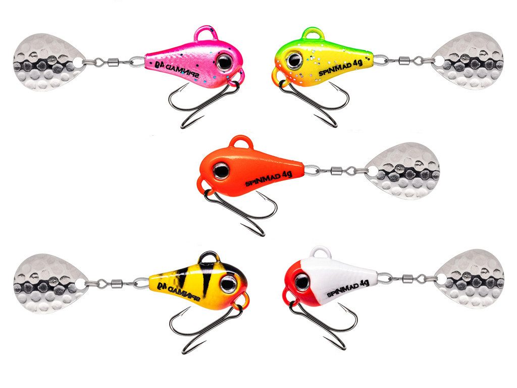 SpinMad Kunstköder SpinMad - Originals 4 g - Starter-Set - trübes Wasser, (SpinMad Originals 10 g, 1-St. SpinMad Originals 15 Farben), Effektiver Lauf, Exzellente Verarbeitung