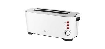ECG Toaster ST 13730 Toaster, 2 lange Schlitze, für 4 Scheiben, 1350,00 W, Doppel-Langschlitztoaster für 4 Toastscheiben