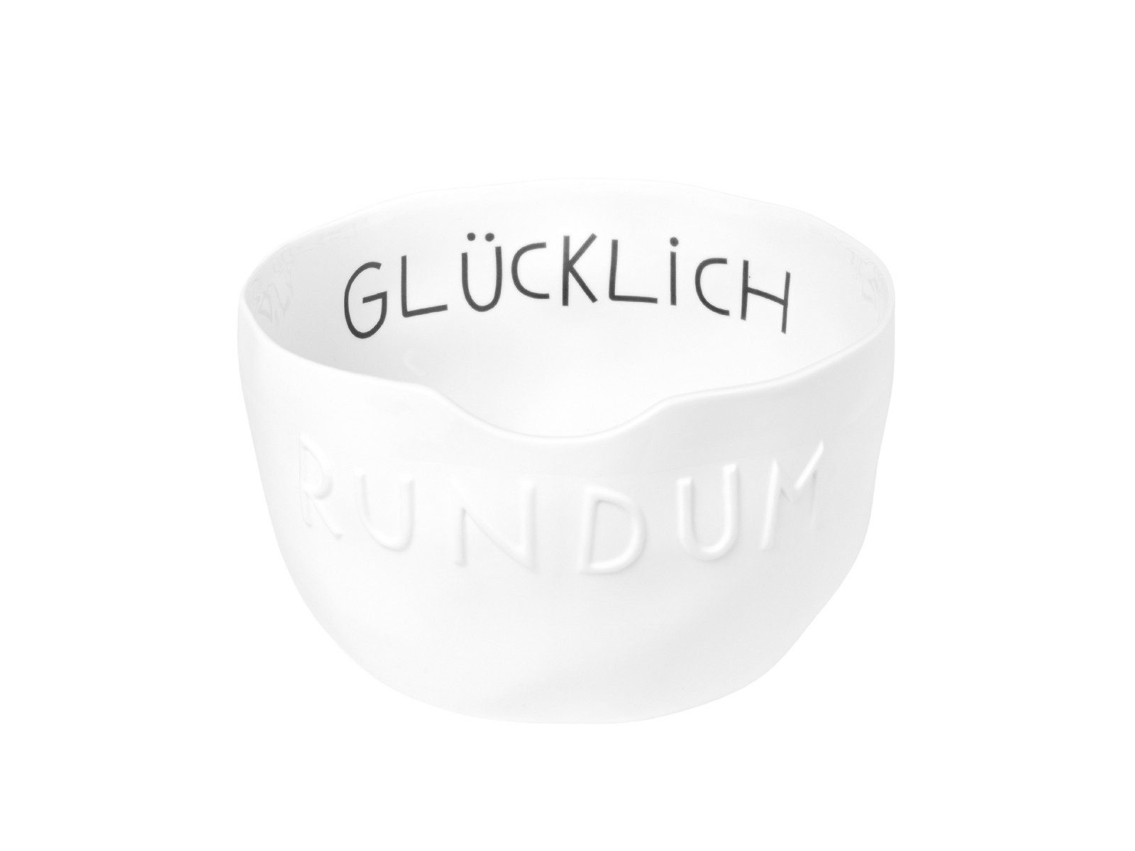 räder design stories Schüssel Guten Morgen Schüssel Rundum glücklich weiß 25cm, Porzellan, (Schalen & Schüsseln)