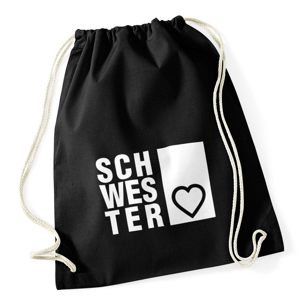 Turnbeutel Turnbeutel Schwesterherz Schwester Geschenk Gymbag