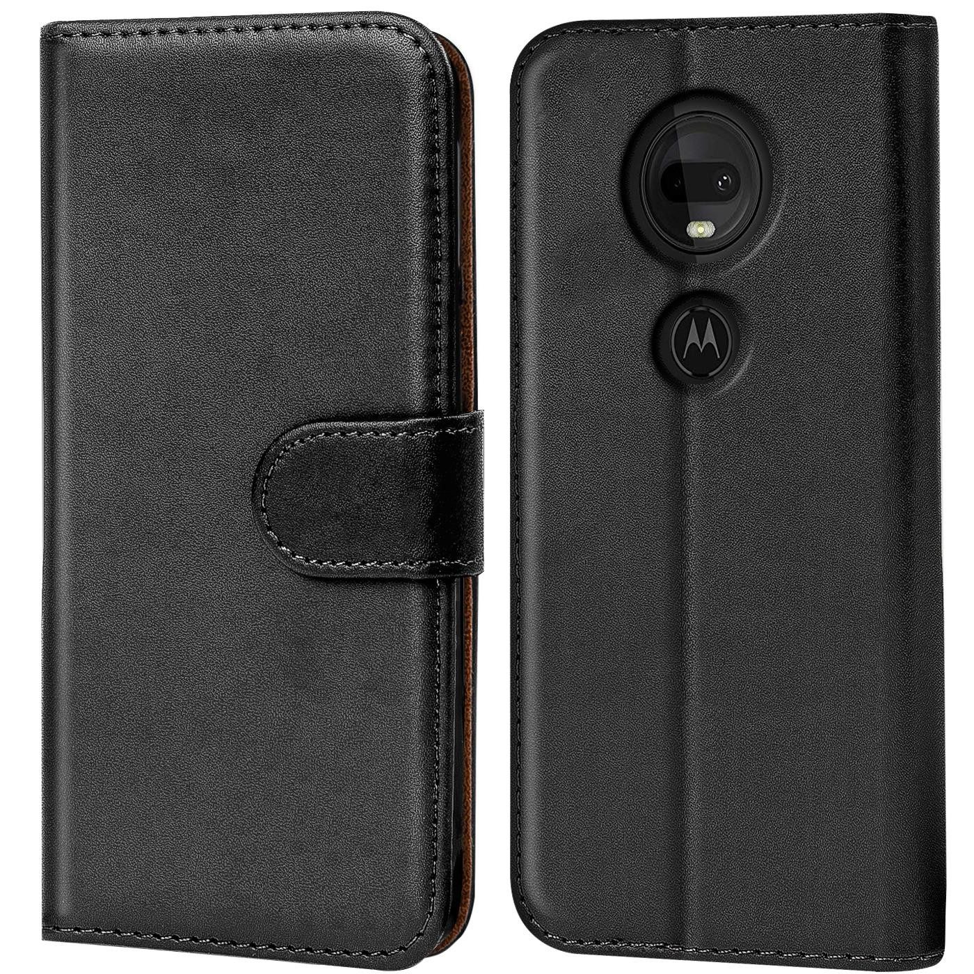 CoolGadget Handyhülle Book Case Handy Tasche für Motorola Moto G7 / G7 Plus 6,24 Zoll, Hülle Klapphülle Flip Cover für Motorola G7, G7+ Schutzhülle stoßfest