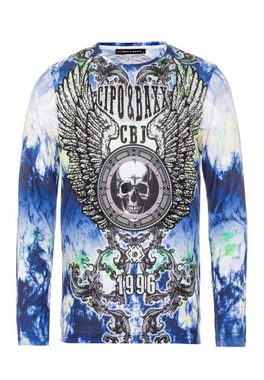 Cipo & Baxx Langarmshirt mit trendigen Prints