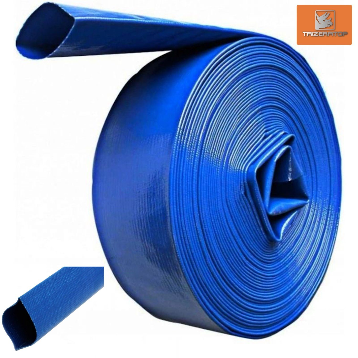 Pumpenschlauch Flachschlauch, Wasserschlauch 2" / 52mm - 10m