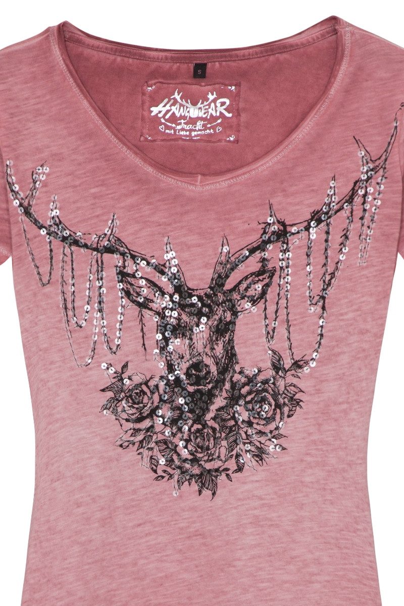 Hangowear Trachtenshirt Trachtenshirt Damen - YADIRA - rosa günstig online kaufen